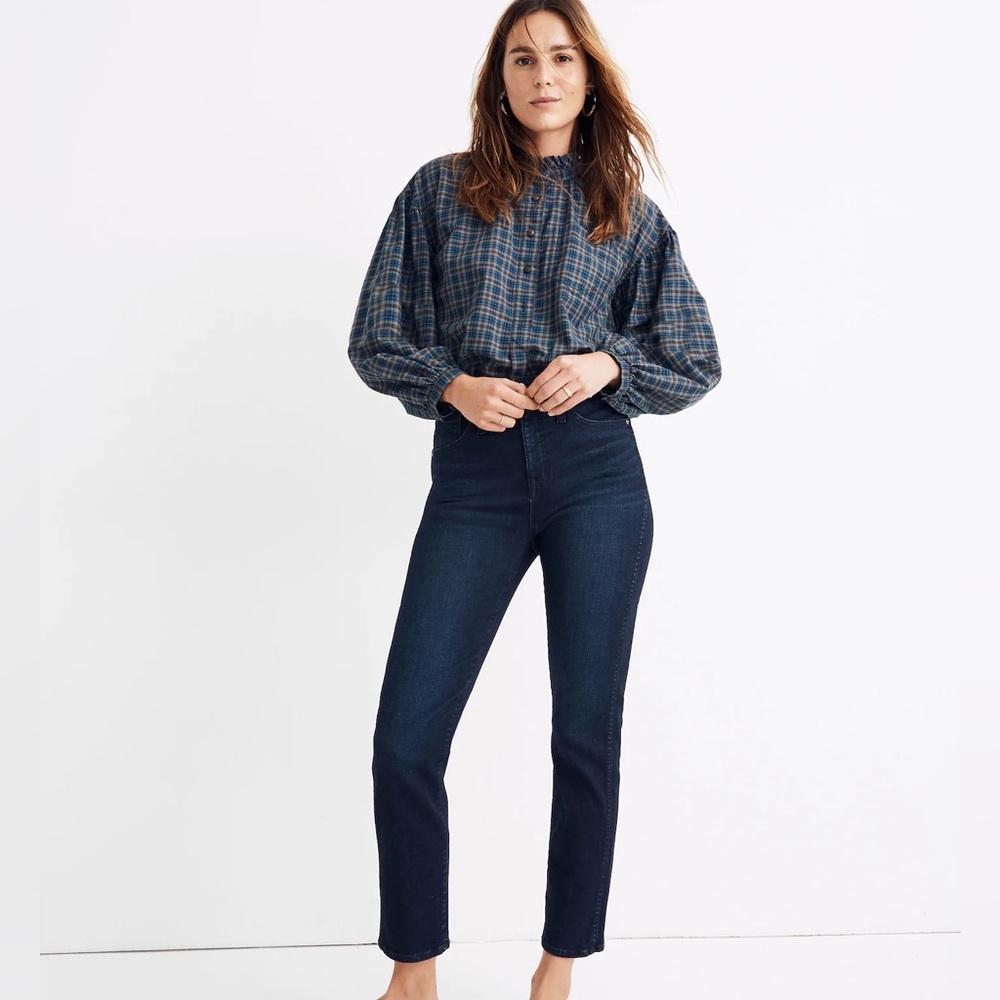 Madewell Jeans Womens Size 14 W Blue Stovepipe Dark Wash Skinny MB482